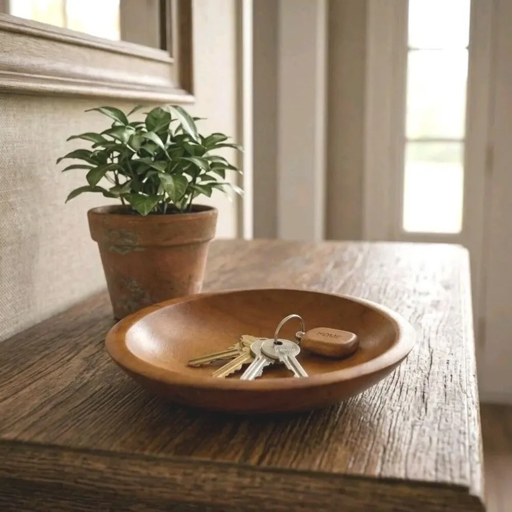 Munising Maple Primative Wood Bowl 9.25 X 8.25